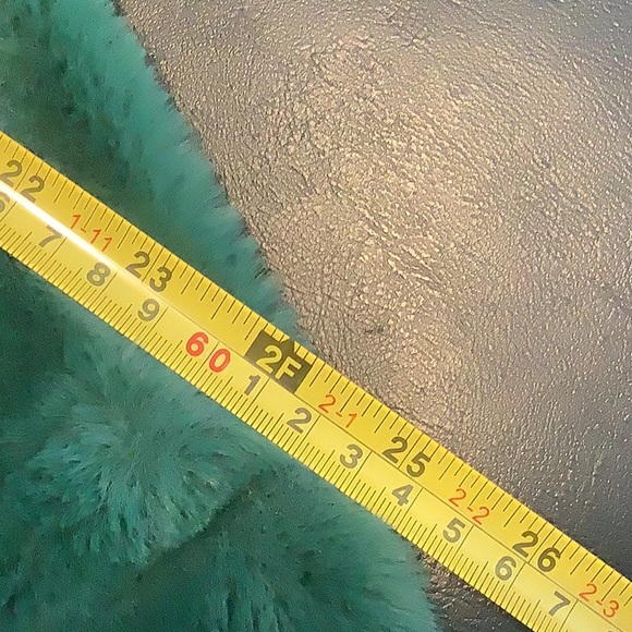 💥 Steve Madden XL Green Plush Fuzzy Sweater Top - Picture 10 of 14